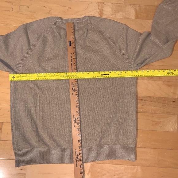 Polo Ralph Lauren Men's Sweater Cotton Tan Brown Beige Khaki Large L Excellent - Picture 7 of 9